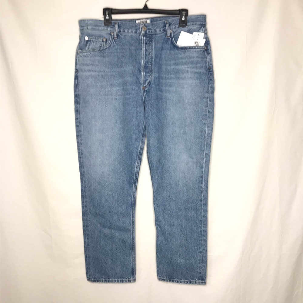 🥂SOLD AGOLDE Riley High Rise Crop Jeans in BLUR - Picture 5 of 16